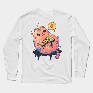 Pizza Cat Long Sleeve T-Shirt